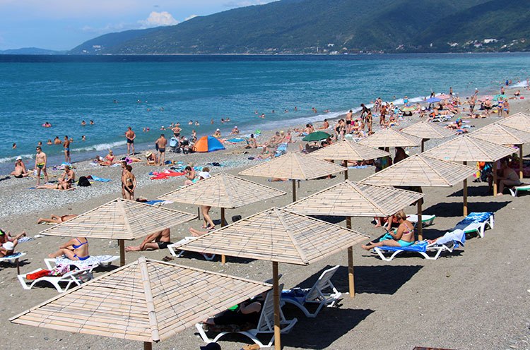 Gagra beach пляж фото